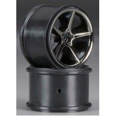 Диски колес 1/16 TRAXXAS Е-Revo VXL, черный хром, 2шт.