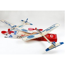 Самолет (сборная дер. резиномоторная модель) Guillows Sky Streak Twin Pack