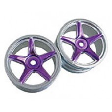 Диски колес 5 спиц, 26мм пурпурный , 2 шт.